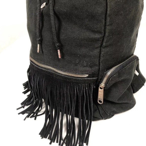 ❌SOLD❌VICTORIAS SECRET Backpack Bag Leather fringe - Picture 3 of 8